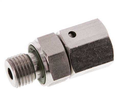 8S & G1/4'' Edelstahl-Drehgelenk mit Außengewinde 630 bar FKM O-Ring-Dichtkonus Einstellbar ISO 8434-1