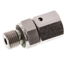 8S & G1/4'' Edelstahl-Drehgelenk mit Außengewinde 630 bar FKM O-Ring-Dichtkonus Einstellbar ISO 8434-1