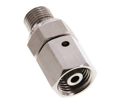 8S & G1/4'' Edelstahl-Drehgelenk mit Außengewinde 630 bar FKM O-Ring-Dichtkonus Einstellbar ISO 8434-1
