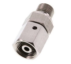 8S & G1/4'' Edelstahl-Drehgelenk mit Außengewinde 630 bar FKM O-Ring-Dichtkonus Einstellbar ISO 8434-1