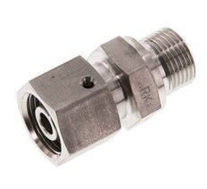 10S & G3/8'' Edelstahl-Drehgelenk mit Außengewinde 630 bar FKM O-Ring-Dichtkonus Einstellbar ISO 8434-1