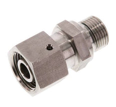 12S & G3/8'' Edelstahl-Drehgelenk mit Außengewinde 630 bar FKM O-Ring-Dichtkonus Einstellbar ISO 8434-1