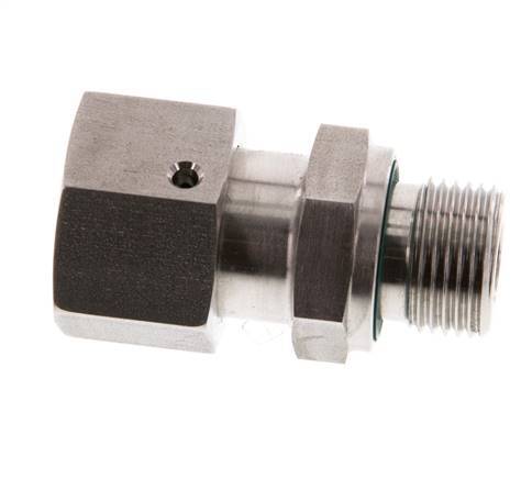 12S & G3/8'' Edelstahl-Drehgelenk mit Außengewinde 630 bar FKM O-Ring-Dichtkonus Einstellbar ISO 8434-1
