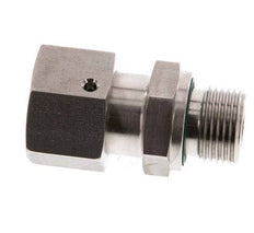 12S & G3/8'' Edelstahl-Drehgelenk mit Außengewinde 630 bar FKM O-Ring-Dichtkonus Einstellbar ISO 8434-1
