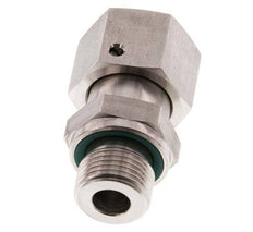 12S & G3/8'' Edelstahl-Drehgelenk mit Außengewinde 630 bar FKM O-Ring-Dichtkonus Einstellbar ISO 8434-1