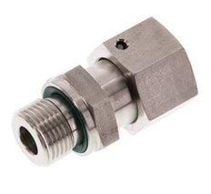 12S & G3/8'' Edelstahl-Drehgelenk mit Außengewinde 630 bar FKM O-Ring-Dichtkonus Einstellbar ISO 8434-1