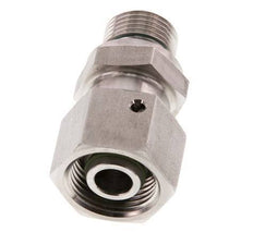 12S & G3/8'' Edelstahl-Drehgelenk mit Außengewinde 630 bar FKM O-Ring-Dichtkonus Einstellbar ISO 8434-1
