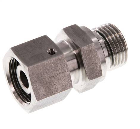 14S & G1/2'' Edelstahl-Drehgelenk mit Außengewinde 630 bar FKM O-Ring-Dichtkonus Einstellbar ISO 8434-1
