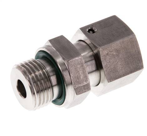 14S & G1/2'' Edelstahl-Drehgelenk mit Außengewinde 630 bar FKM O-Ring-Dichtkonus Einstellbar ISO 8434-1