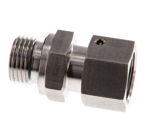 14S & G1/2'' Edelstahl-Drehgelenk mit Außengewinde 630 bar FKM O-Ring-Dichtkonus Einstellbar ISO 8434-1