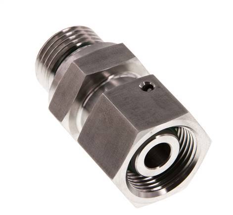 14S & G1/2'' Edelstahl-Drehgelenk mit Außengewinde 630 bar FKM O-Ring-Dichtkonus Einstellbar ISO 8434-1