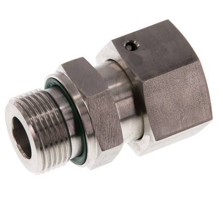 16S & G1/2'' Edelstahl-Drehgelenk mit Außengewinde 400 bar FKM O-Ring-Dichtkonus Einstellbar ISO 8434-1