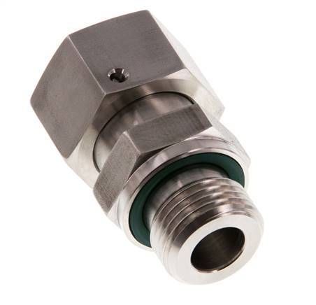 20S & G3/4'' Edelstahl-Drehgelenk mit Außengewinde 400 bar FKM O-Ring-Dichtkonus Einstellbar ISO 8434-1