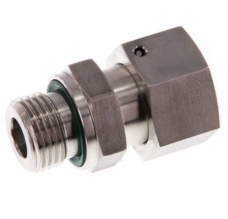 20S & G3/4'' Edelstahl-Drehgelenk mit Außengewinde 400 bar FKM O-Ring-Dichtkonus Einstellbar ISO 8434-1