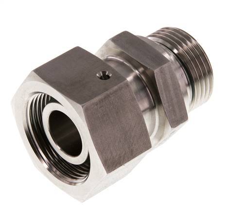 25S & G1'' Edelstahl-Drehgelenk mit Außengewinde 400 bar FKM O-Ring-Dichtkonus Einstellbar ISO 8434-1