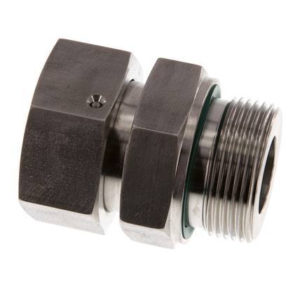30S & G1-1/4'' Edelstahl-Drehgelenk mit Außengewinde 400 bar FKM O-Ring-Dichtkonus Einstellbar ISO 8434-1