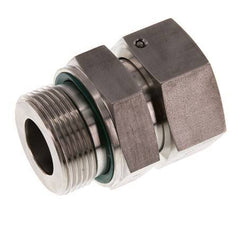30S & G1-1/4'' Edelstahl-Drehgelenk mit Außengewinde 400 bar FKM O-Ring-Dichtkonus Einstellbar ISO 8434-1