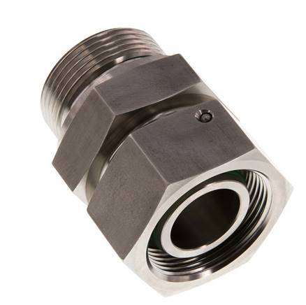30S & G1-1/4'' Edelstahl-Drehgelenk mit Außengewinde 400 bar FKM O-Ring-Dichtkonus Einstellbar ISO 8434-1