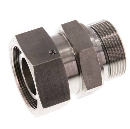38S & G1-1/2'' Edelstahl-Drehgelenk mit Außengewinde 315 bar FKM O-Ring-Dichtkonus Einstellbar ISO 8434-1