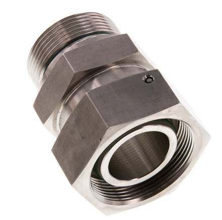 38S & G1-1/2'' Edelstahl-Drehgelenk mit Außengewinde 315 bar FKM O-Ring-Dichtkonus Einstellbar ISO 8434-1