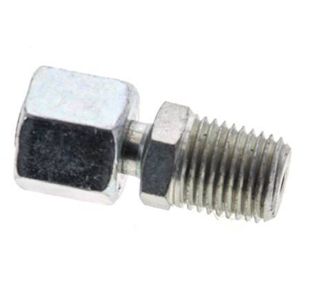 8L & 1/4'' NPT Zink plated Steel Straight Swivel with Male Threads 315 bar Adjustable ISO 8434-1