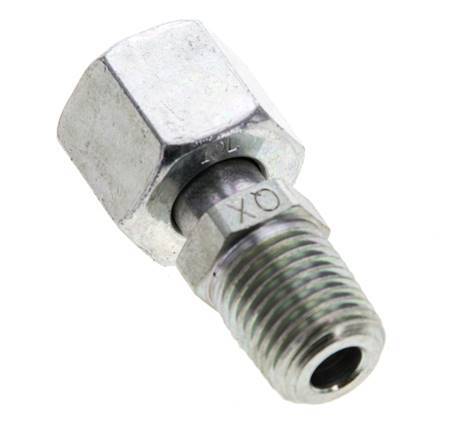 10L & 1/4'' NPT Verzinkter Stahl, gerade drehbar mit Außengewinde 315 bar Einstellbar ISO 8434-1
