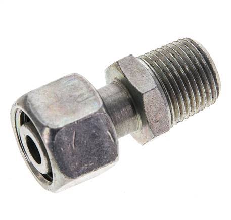 12L & 3/8'' NPT Verzinkter Stahl, gerade drehbar mit Außengewinde 315 bar Einstellbar ISO 8434-1