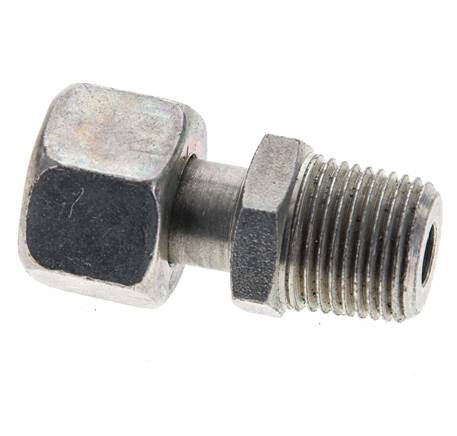 12L & 3/8'' NPT Verzinkter Stahl, gerade drehbar mit Außengewinde 315 bar Einstellbar ISO 8434-1