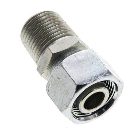 15L & 1/2'' NPT Verzinkter Stahl, gerade drehbar mit Außengewinde 315 bar Einstellbar ISO 8434-1
