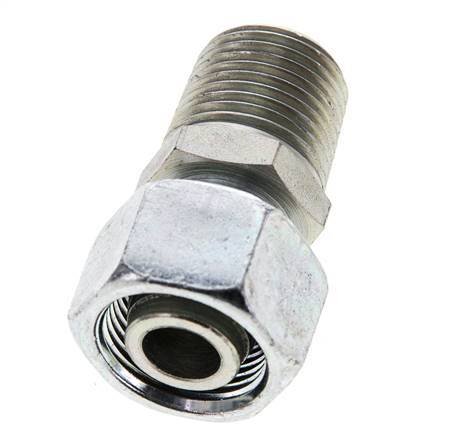 15L & 1/2'' NPT Verzinkter Stahl, gerade drehbar mit Außengewinde 315 bar Einstellbar ISO 8434-1
