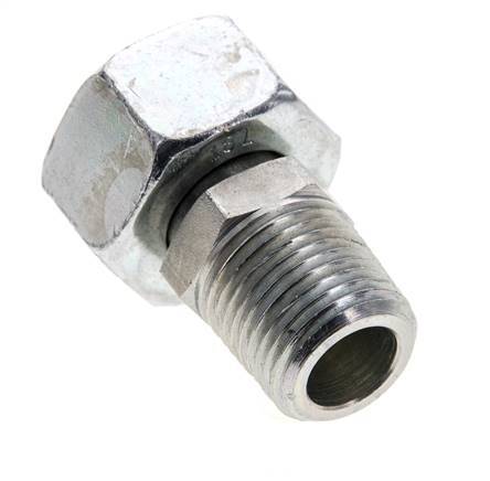 18L & 1/2'' NPT Verzinkter Stahl, gerade drehbar mit Außengewinde 315 bar Einstellbar ISO 8434-1