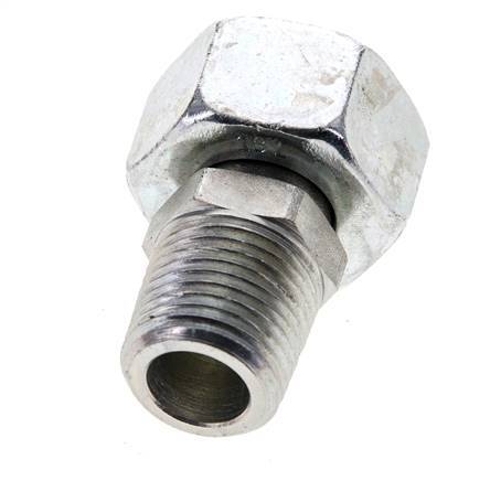 18L & 1/2'' NPT Verzinkter Stahl, gerade drehbar mit Außengewinde 315 bar Einstellbar ISO 8434-1