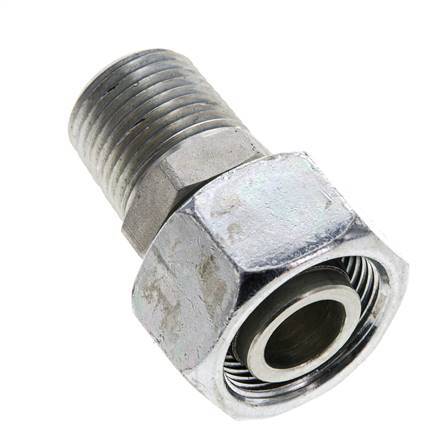 18L & 1/2'' NPT Verzinkter Stahl, gerade drehbar mit Außengewinde 315 bar Einstellbar ISO 8434-1