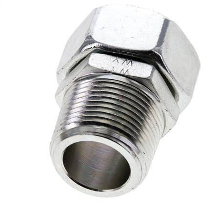 28L & 1'' NPT Verzinkter Stahl, gerade drehbar mit Außengewinde 160 bar Einstellbar ISO 8434-1