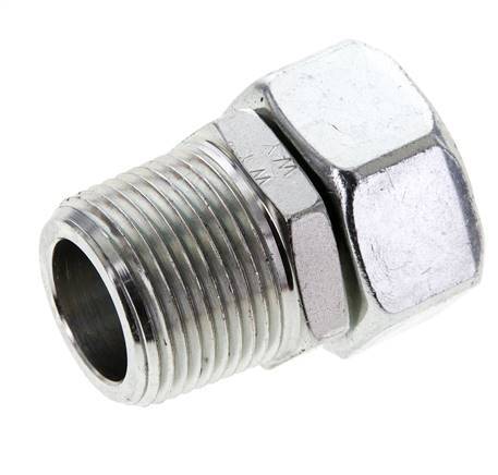 28L & 1'' NPT Verzinkter Stahl, gerade drehbar mit Außengewinde 160 bar Einstellbar ISO 8434-1