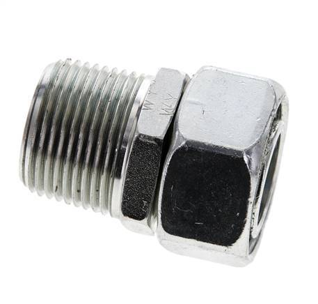 28L & 1'' NPT Verzinkter Stahl, gerade drehbar mit Außengewinde 160 bar Einstellbar ISO 8434-1