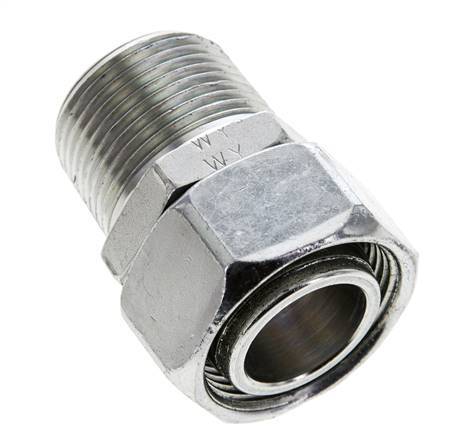 28L & 1'' NPT Verzinkter Stahl, gerade drehbar mit Außengewinde 160 bar Einstellbar ISO 8434-1