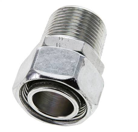28L & 1'' NPT Verzinkter Stahl, gerade drehbar mit Außengewinde 160 bar Einstellbar ISO 8434-1