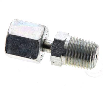 6S & 1/4'' NPT Verzinkter Stahl Gerades Drehgelenk mit Außengewinde 630 bar Einstellbar ISO 8434-1