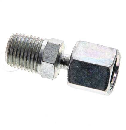 6S & 1/4'' NPT Verzinkter Stahl Gerades Drehgelenk mit Außengewinde 630 bar Einstellbar ISO 8434-1