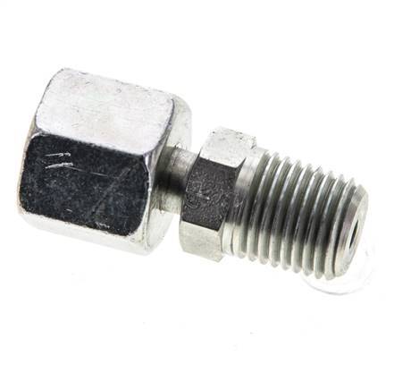 8S & 1/4'' NPT Verzinkter Stahl, gerade drehbar mit Außengewinde 630 bar Einstellbar ISO 8434-1