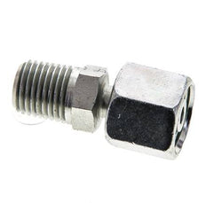 8S & 1/4'' NPT Verzinkter Stahl, gerade drehbar mit Außengewinde 630 bar Einstellbar ISO 8434-1