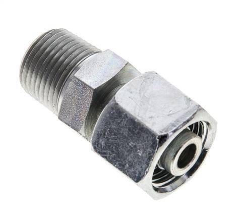 10S & 3/8'' NPT Zink plated Steel Straight Swivel with Male Threads 630 bar Adjustable ISO 8434-1