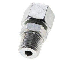 10S & 3/8'' NPT Zink plated Steel Straight Swivel with Male Threads 630 bar Adjustable ISO 8434-1