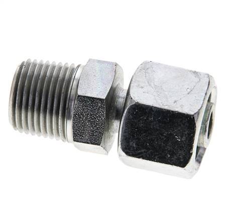 10S & 3/8'' NPT Zink plated Steel Straight Swivel with Male Threads 630 bar Adjustable ISO 8434-1