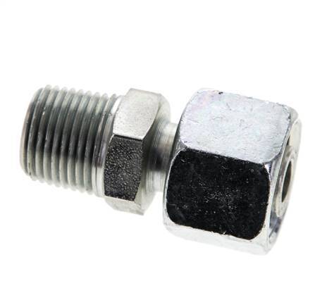 12S & 3/8'' NPT Verzinkter Stahl Gerades Drehgelenk mit Außengewinde 630 bar Einstellbar ISO 8434-1