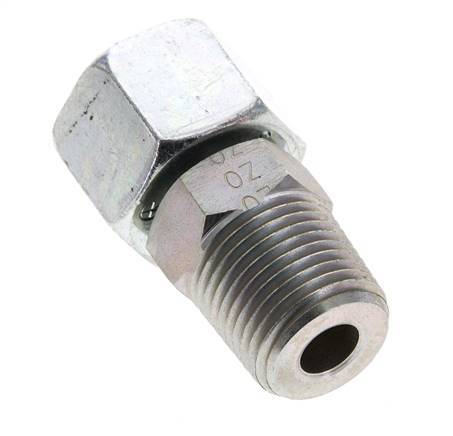 14S & 1/2'' NPT Verzinkter Stahl, gerade drehbar mit Außengewinde 630 bar Einstellbar ISO 8434-1