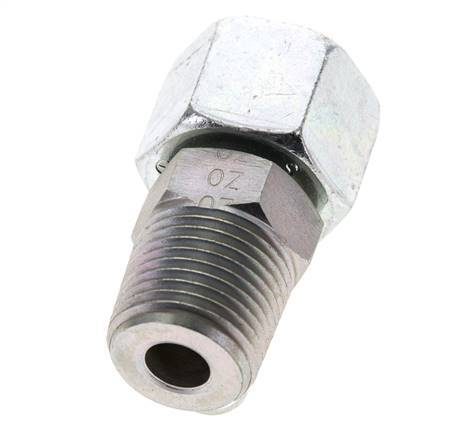 14S & 1/2'' NPT Verzinkter Stahl, gerade drehbar mit Außengewinde 630 bar Einstellbar ISO 8434-1