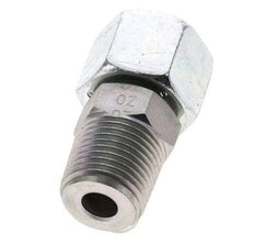 14S & 1/2'' NPT Verzinkter Stahl, gerade drehbar mit Außengewinde 630 bar Einstellbar ISO 8434-1
