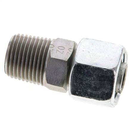 14S & 1/2'' NPT Verzinkter Stahl, gerade drehbar mit Außengewinde 630 bar Einstellbar ISO 8434-1